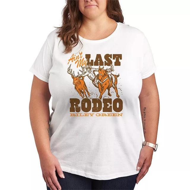 Plus Size Riley Green Last Rodeo Graphic Tee, Womens Product Image