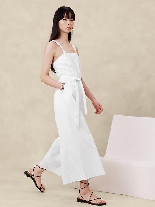 Cotton Wide-Leg Jumpsuit Product Image