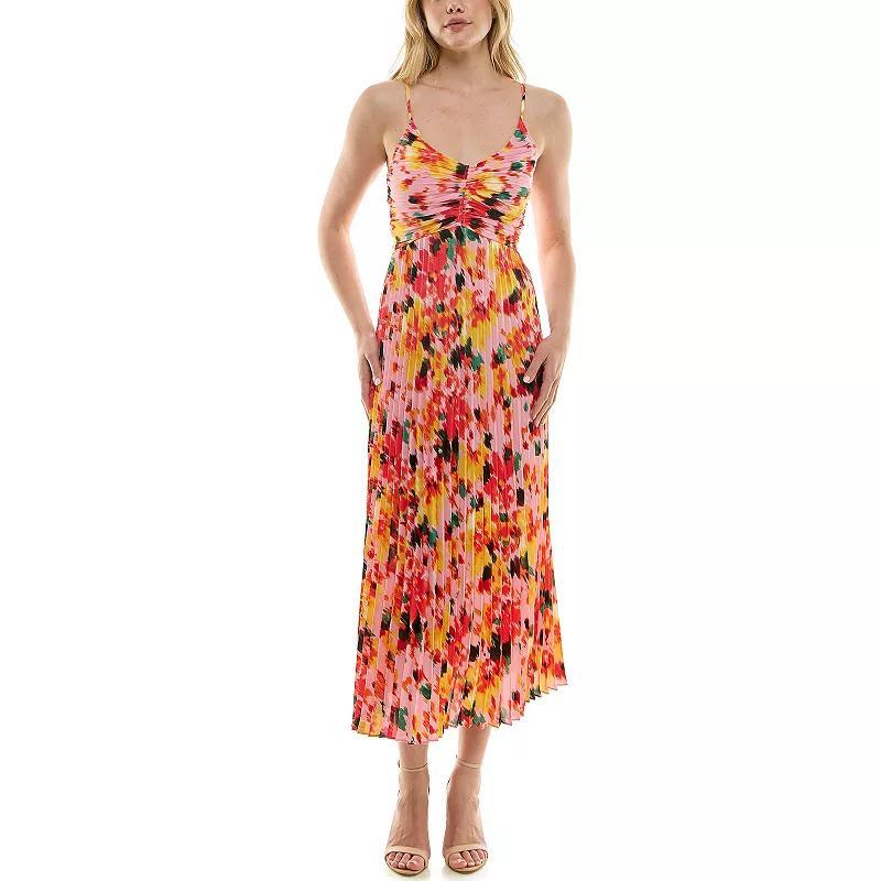 Womens Nanette Lepore Floral Print Pleated Maxi Dress Product Image