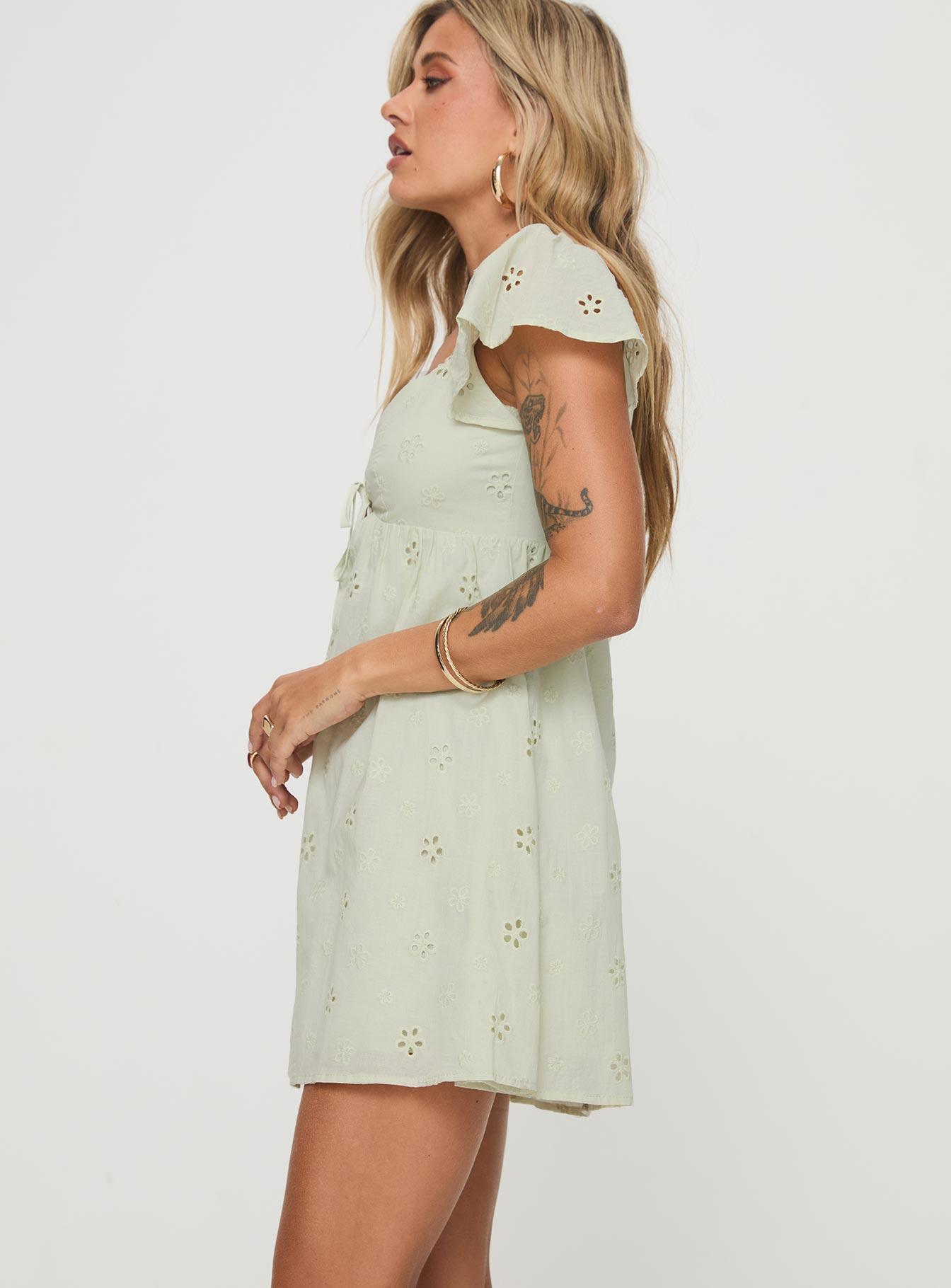 Staban Mini Dress Sage Product Image