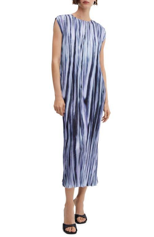 MANGO - Tie-dye pleated dress blueWomen Product Image