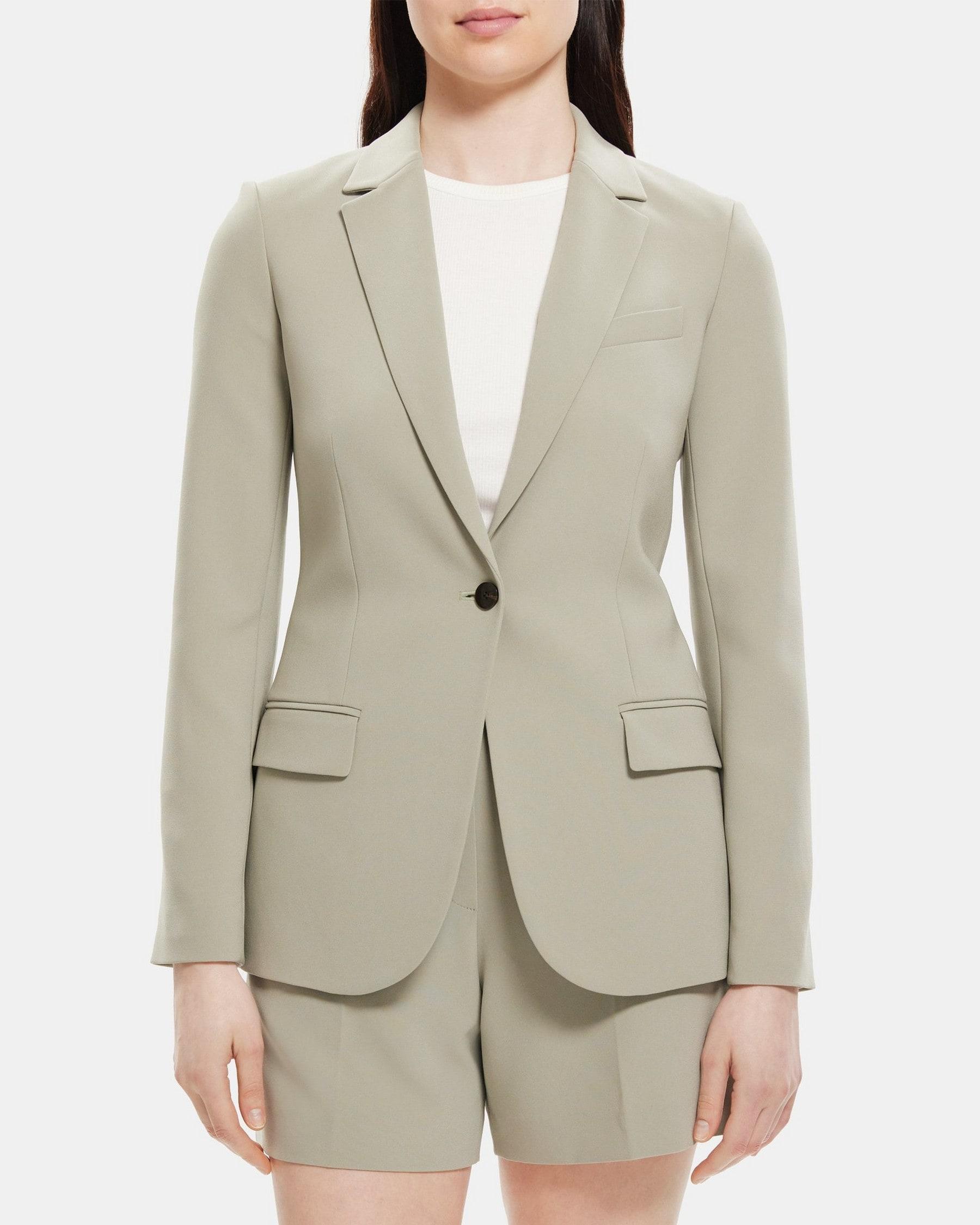 Fitted Blazer in Crepe Product Image