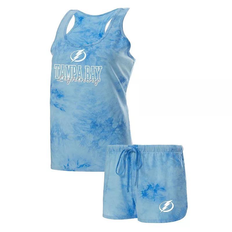 Womens Concepts Sport Blue Tampa Bay Lightning Billboard Tank Top & Shorts Sleep Set Product Image