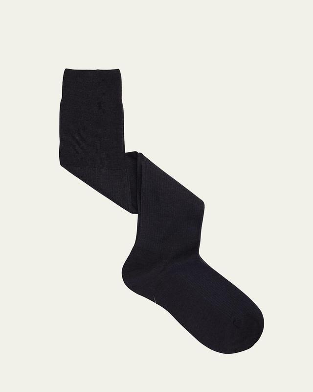 Mens Shadow Rib Knee-High Socks Product Image