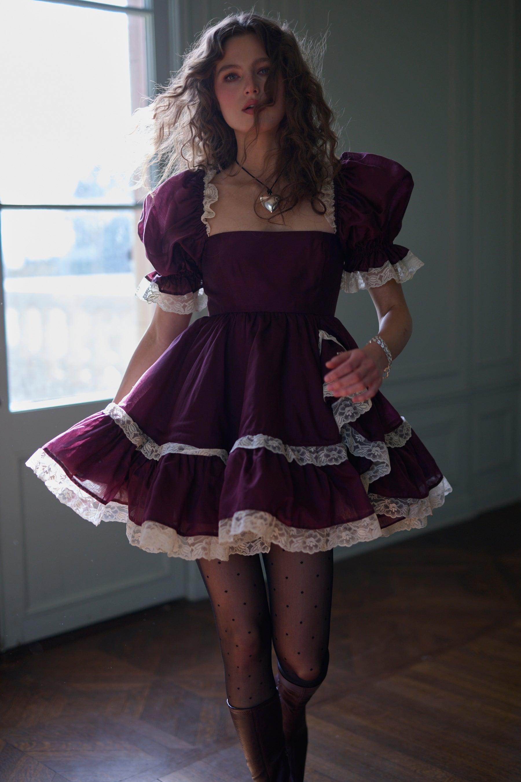 The Bordeaux Martini Dress Product Image