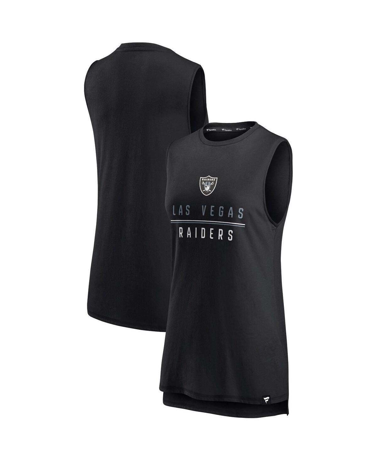 Womens Fanatics Branded Black Las Vegas Raiders True Contender Tank Top Product Image