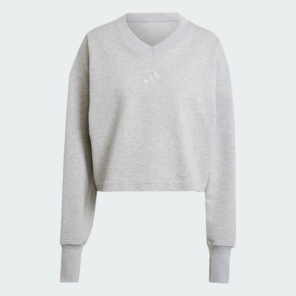 ALL SZN Ribbed V-Neck Sweatshirt Product Image