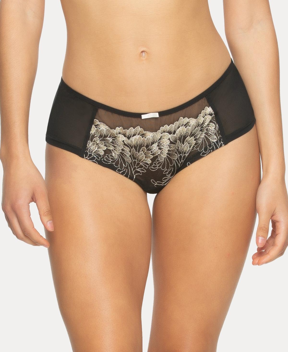 Womens Paramour by Felina Front Embroidered Mesh Hipster Panty 735169 Product Image