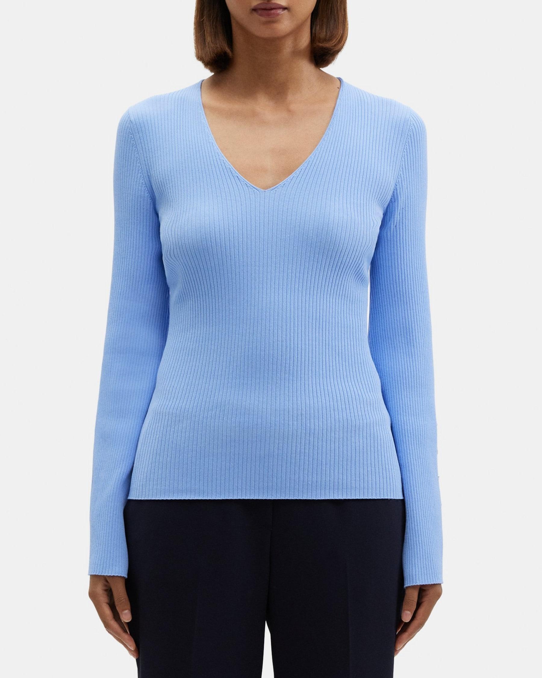 Flared Sleeve Sweater in Crepe Knit Product Image