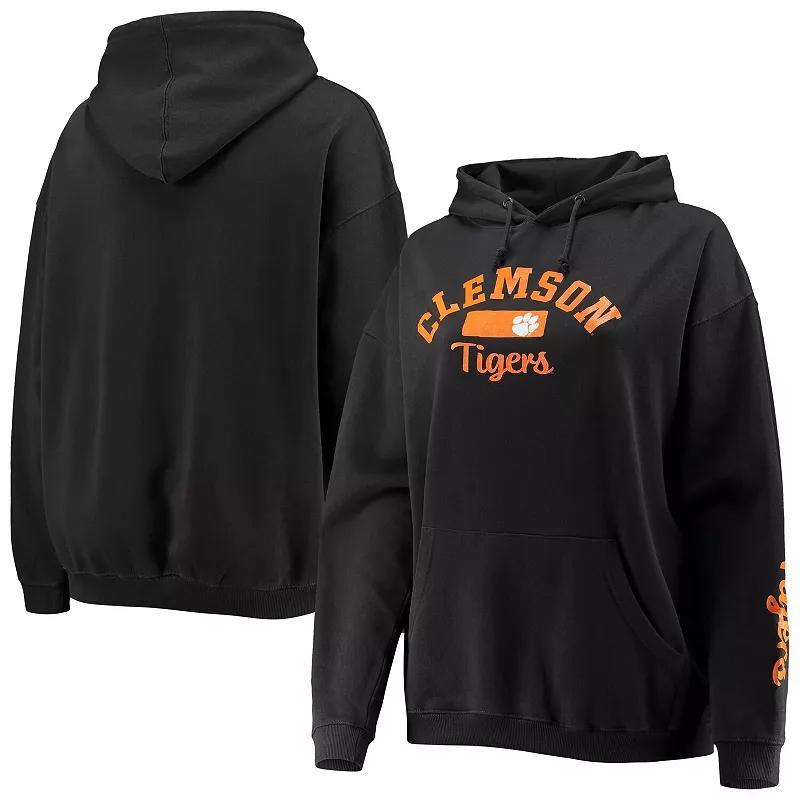 Womens Pressbox Clemson Tigers Rock n Roll Super Oversized Pullover Hoodie Product Image