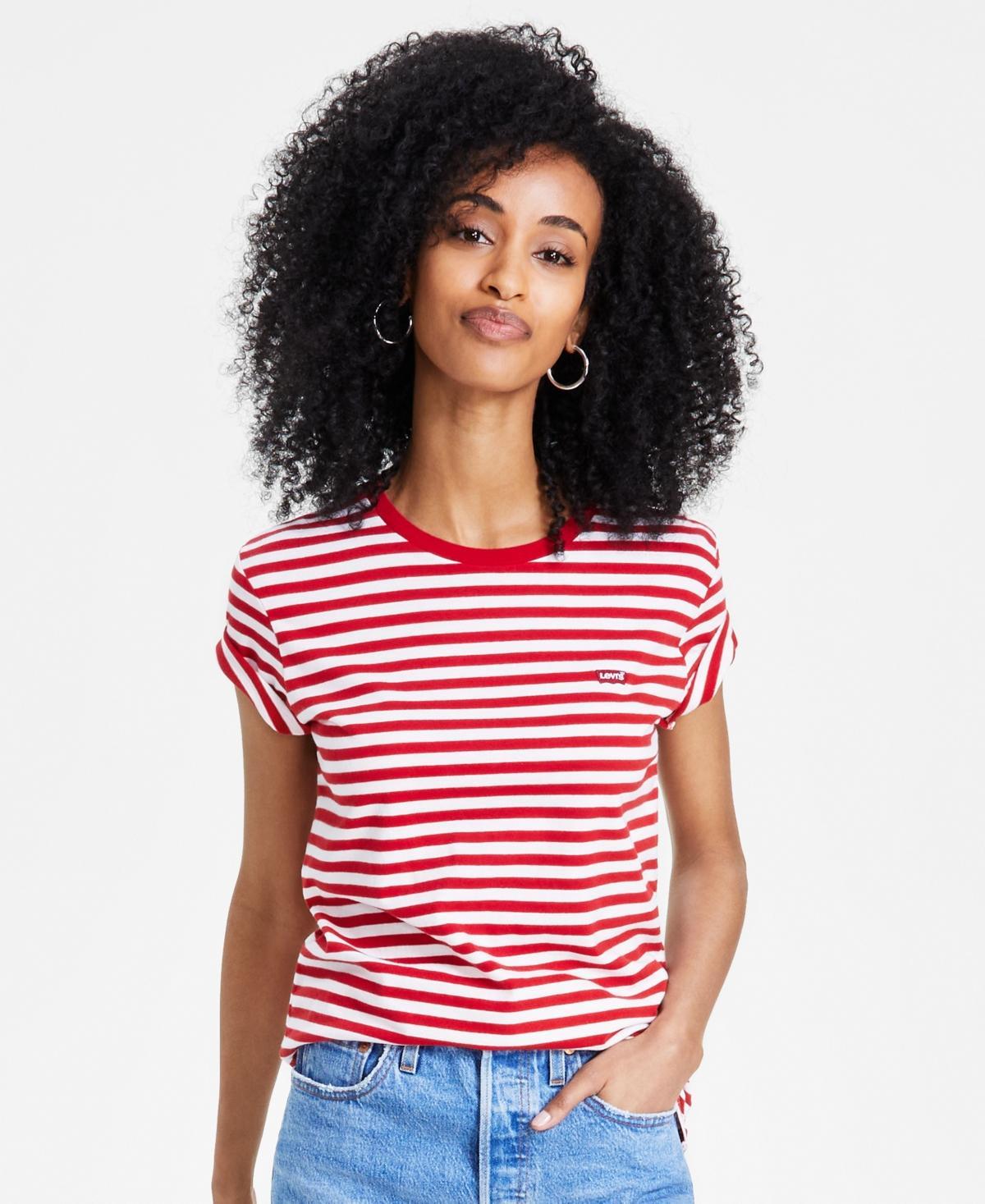 Levis Womens The Perfect Crewneck Cotton T-Shirt Product Image