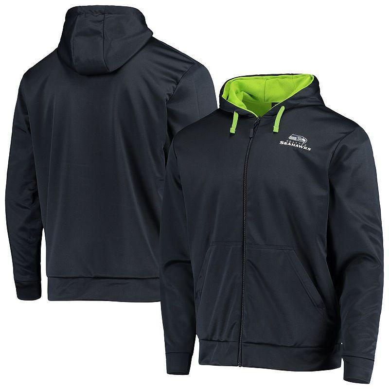 Mens Dunbrooke College /Neon Green Seattle Seahawks Apprentice Full-Zip Hoodie Blue Product Image