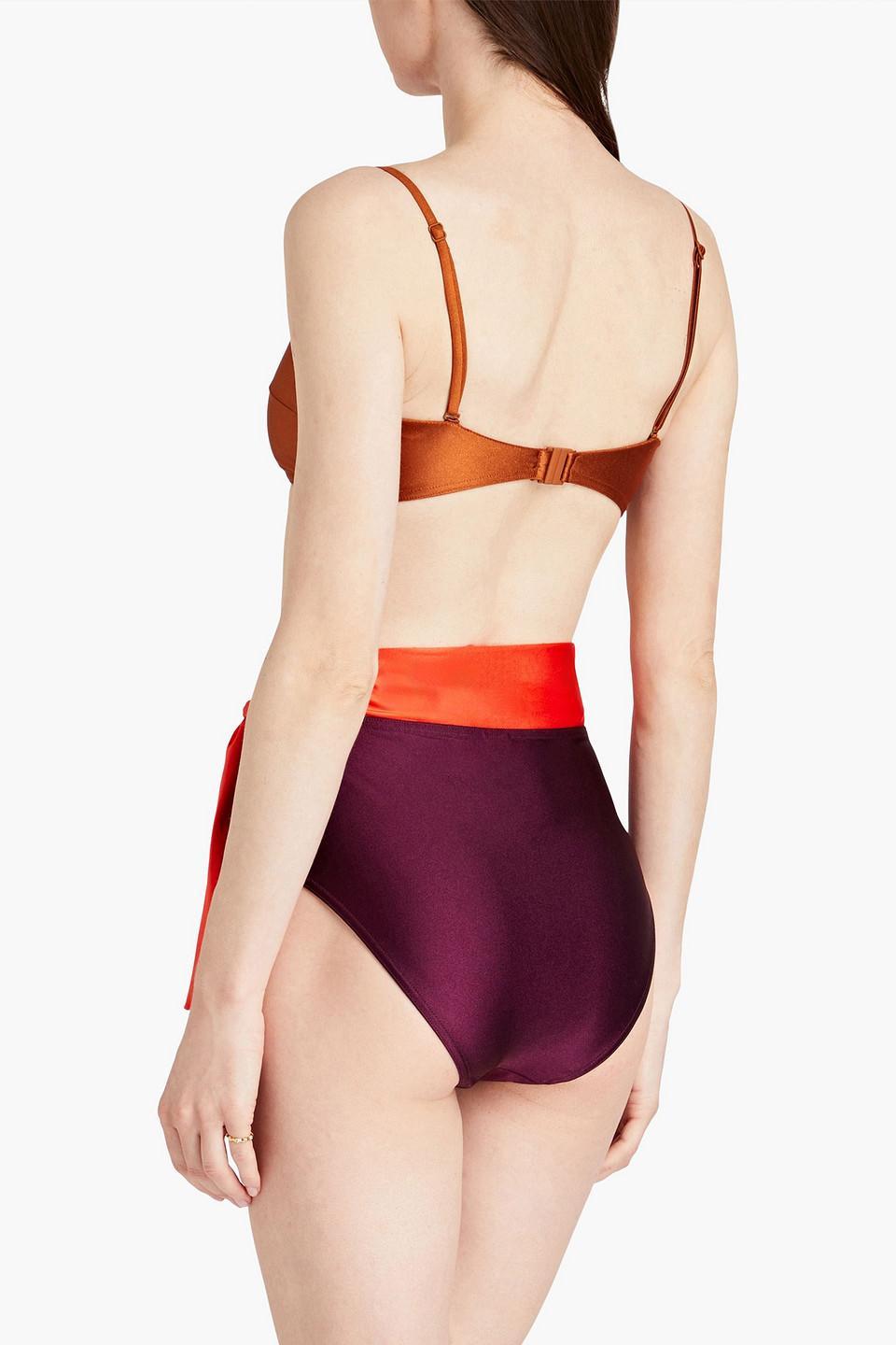 Metallic Bikini In Orange Product Image