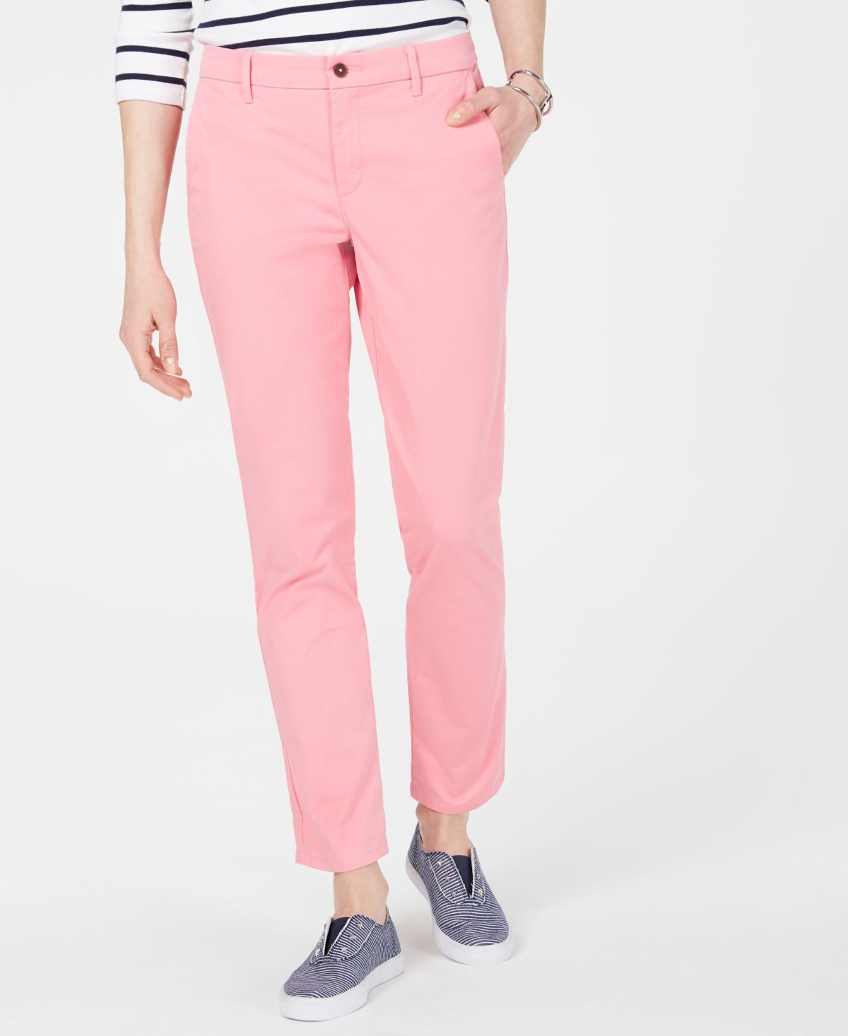 Tommy Hilfiger Womens Th Flex Hampton Cuffed Chino Straight-Leg Pants, Created for Macys Product Image