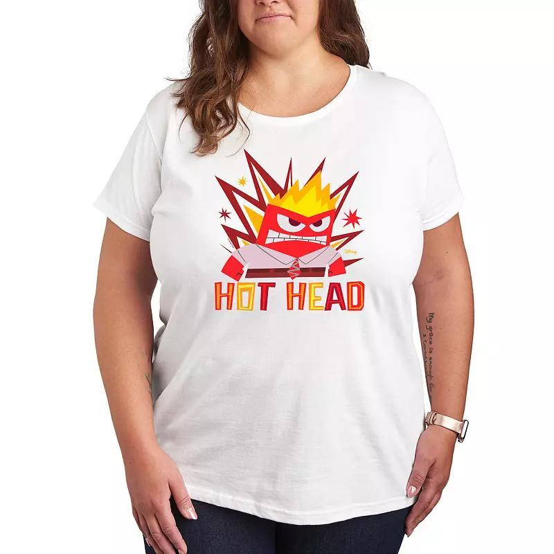 Disney / Pixars Inside Out 2 Anger Plus Size Hot Head Graphic Tee, Womens product image