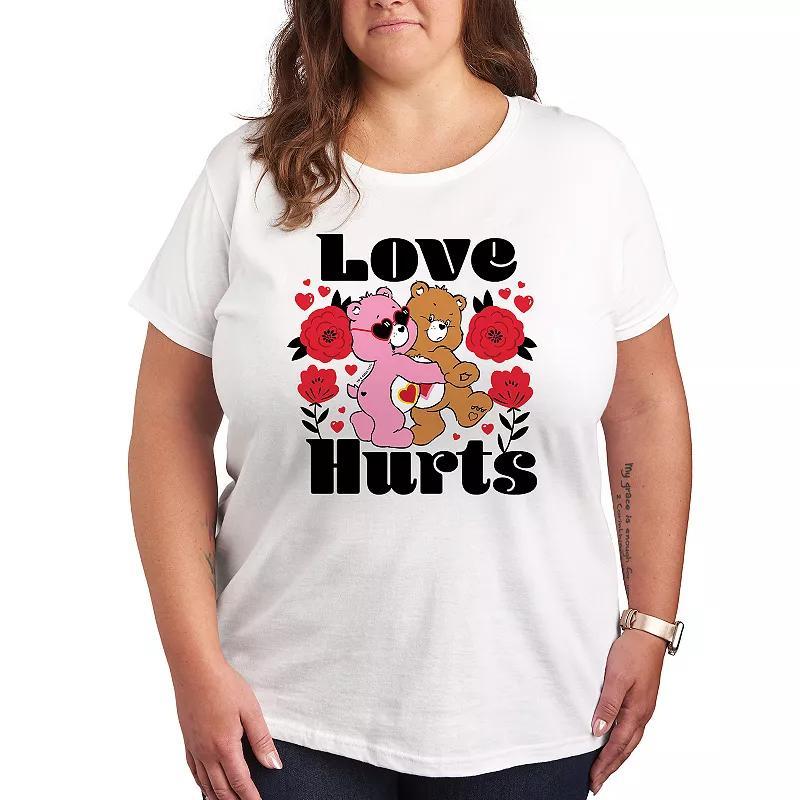 Plus Care Bears Love Hurts Graphic Tee, Womens Product Image