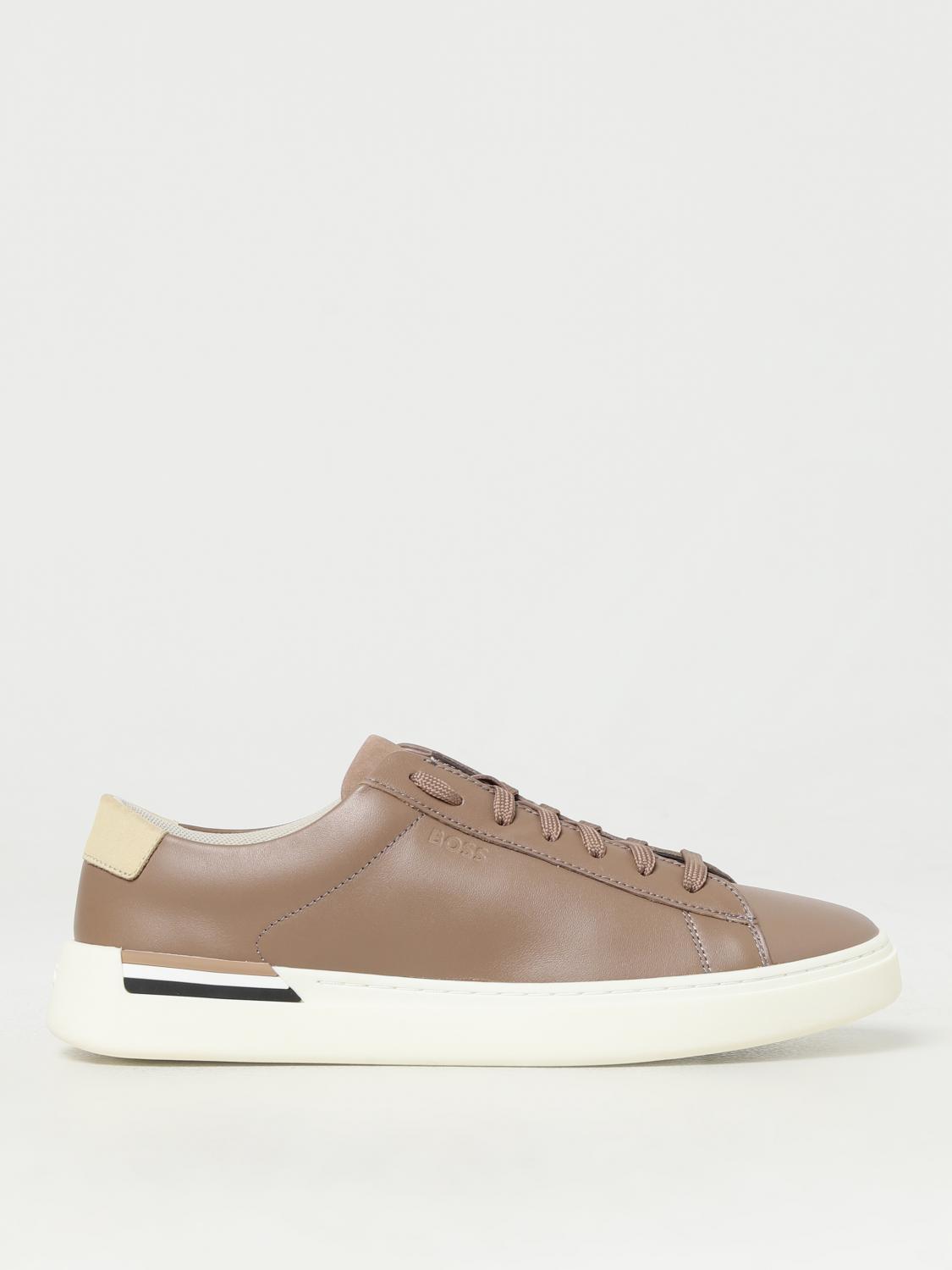 HUGO BOSS Beige Minimalist Clint Sneakers Men Product Image