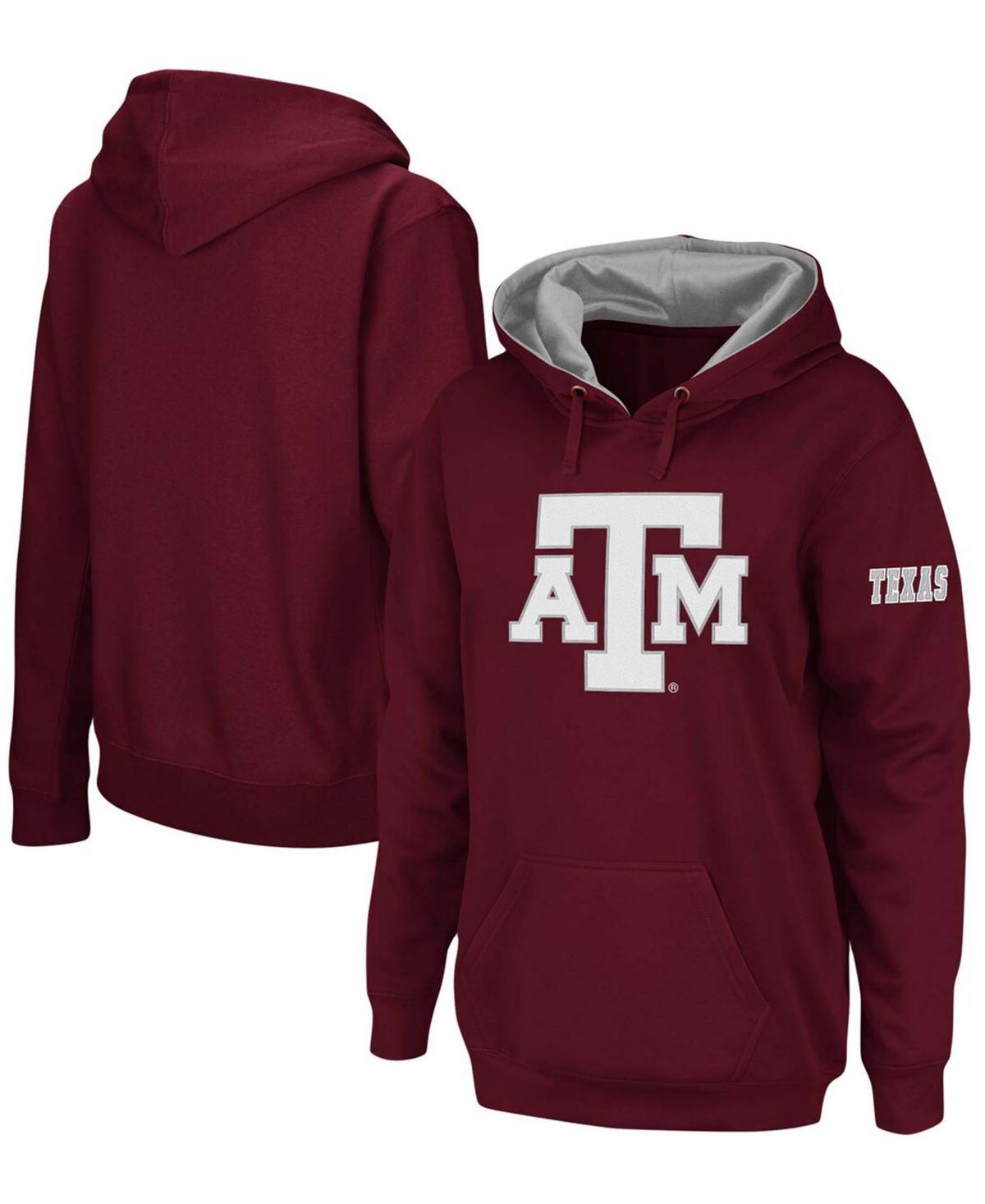 Womens Maroon Texas A M Aggies Team Big Logo Pullover Hoodie Product Image