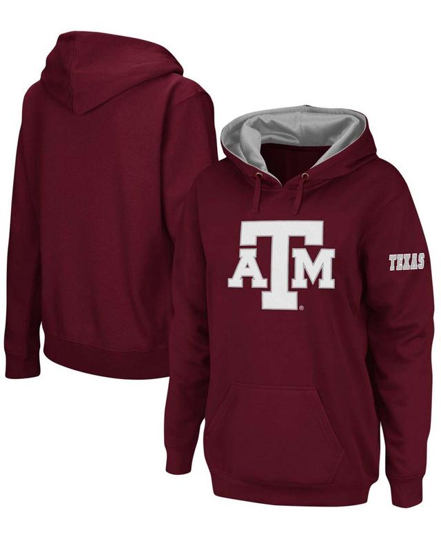 Womens Maroon Texas A M Aggies Team Big Logo Pullover Hoodie Product Image