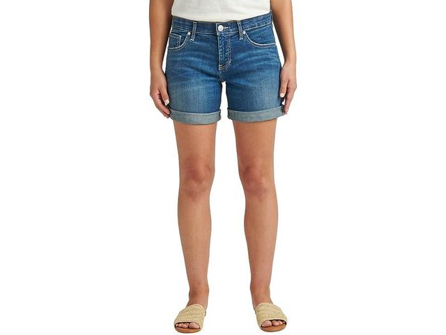 Jag Jeans Petite Alex Boyfriend Shorts (Brilliant 1) Women's Shorts Product Image