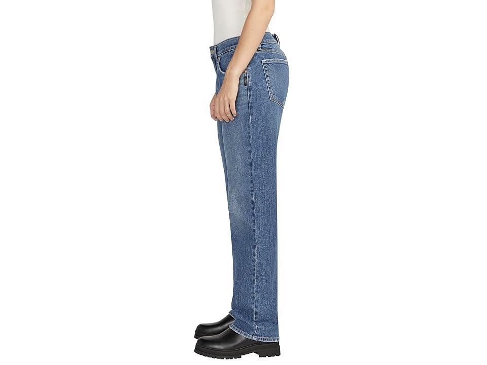 Silver Jeans Co. Low 5 Mid-Rise Straight Leg Jeans L27480RCS208 (Indigo) Women's Jeans Product Image