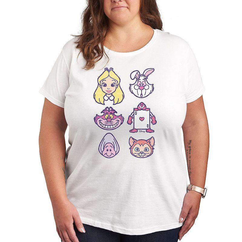 Plus Care Bears Grumpy Bear Grid Graphic Tee, Womens Product Image