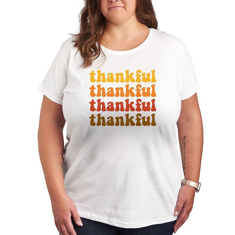 Juniors Thankful Stacked Graphic Tee, Girls Product Image