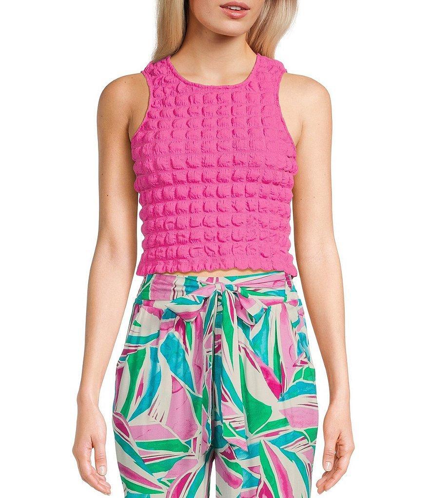 Love & Piece Sleeveless Bubble Crop Top product image