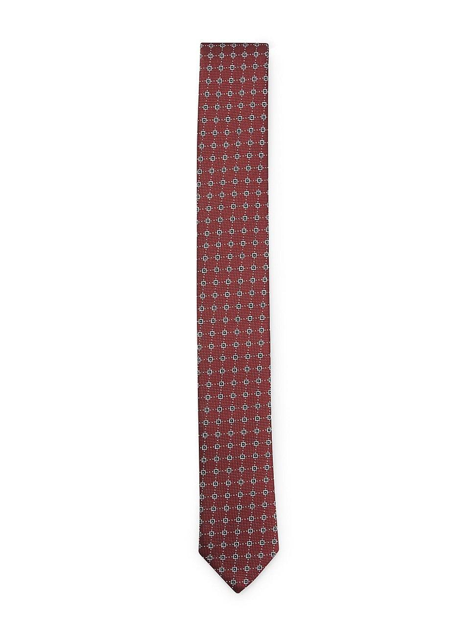 Boss by Hugo Boss Mens Jacquard-Woven Pattern Tie Product Image