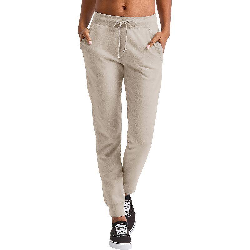 Womens Hanes French-Terry Joggers Blue Product Image