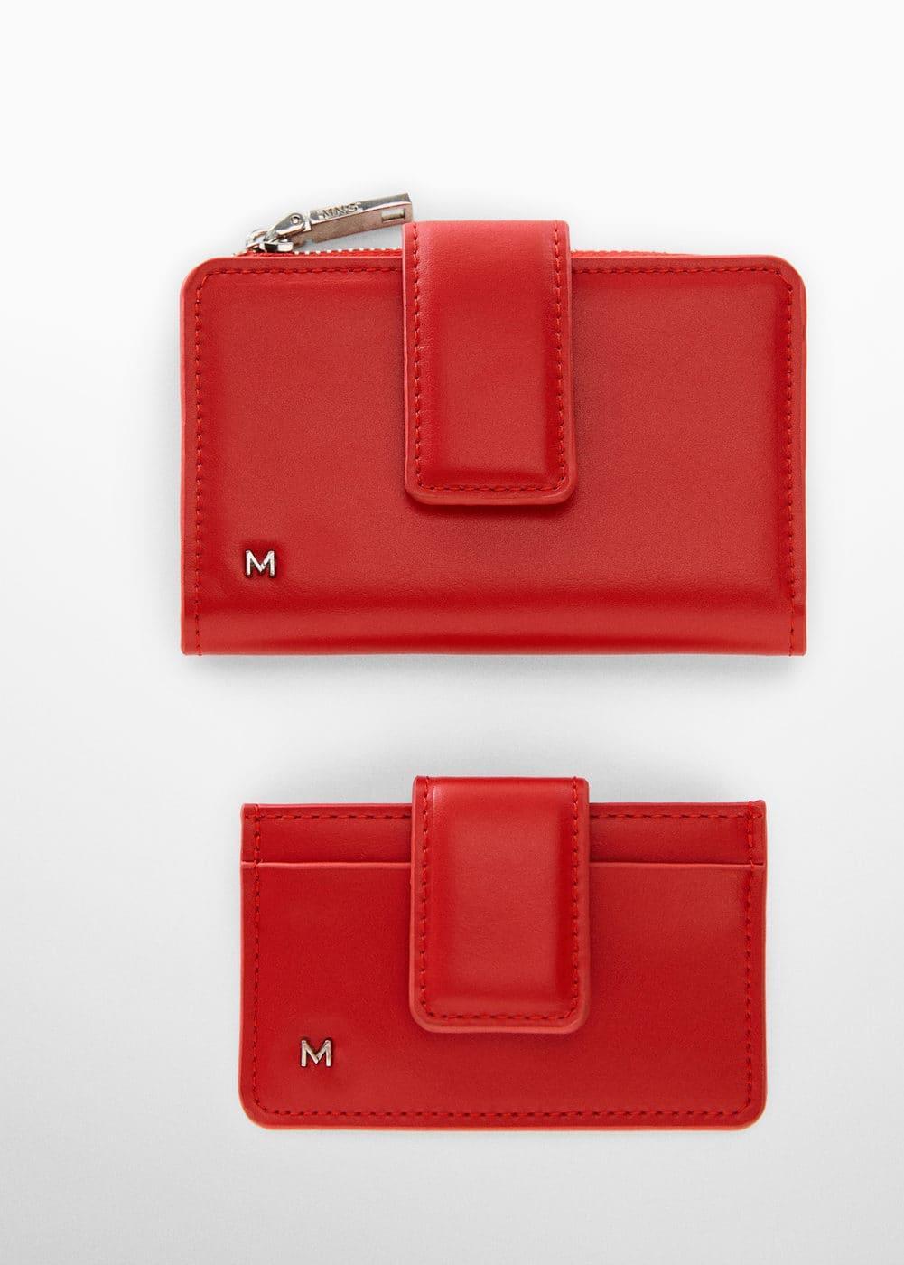 MANGO - Card holder with flap and logo - One size - Women Product Image