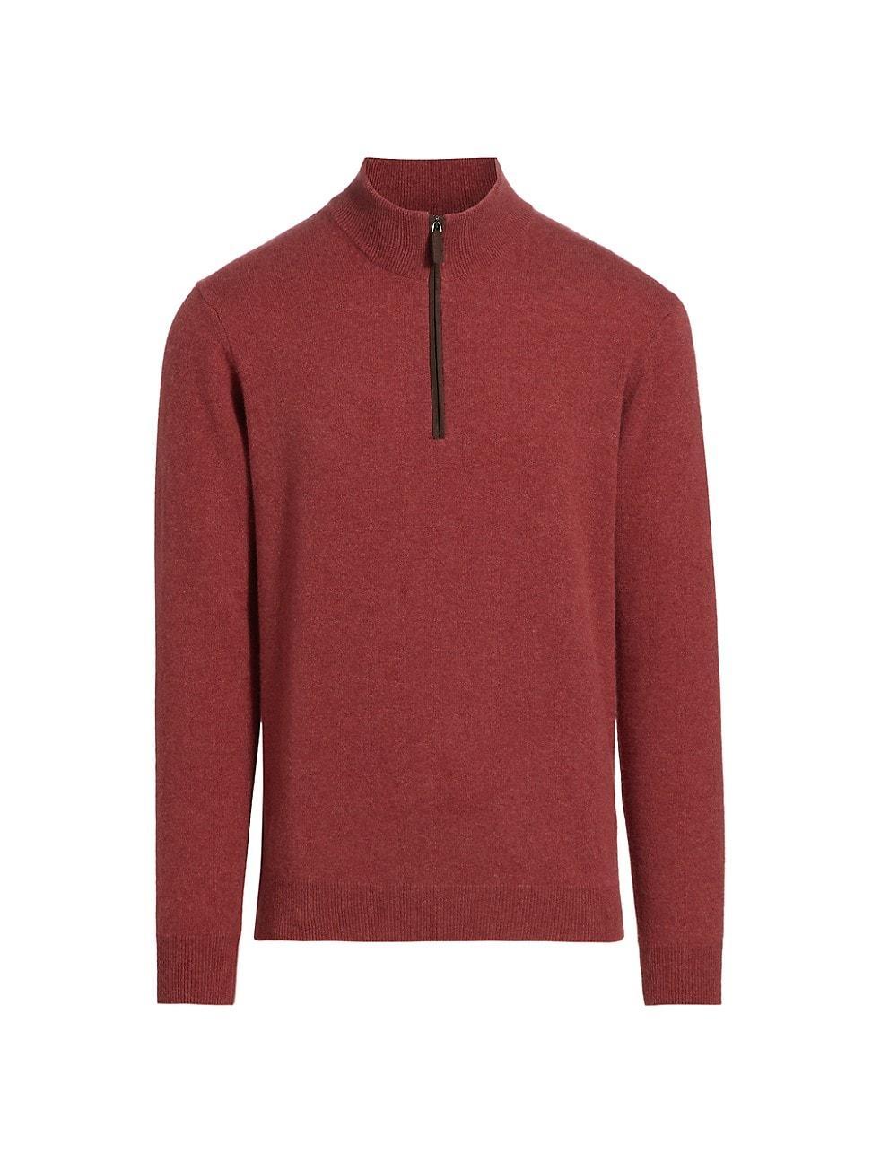 Mens COLLECTION Cashmere Quarter-Zip Sweater Product Image