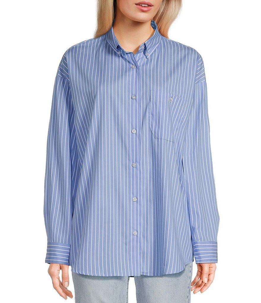 Copper Key Oversized Button-Front Shirt Product Image