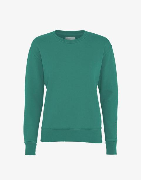 Women Classic Organic Crew - Pine Green Product Image