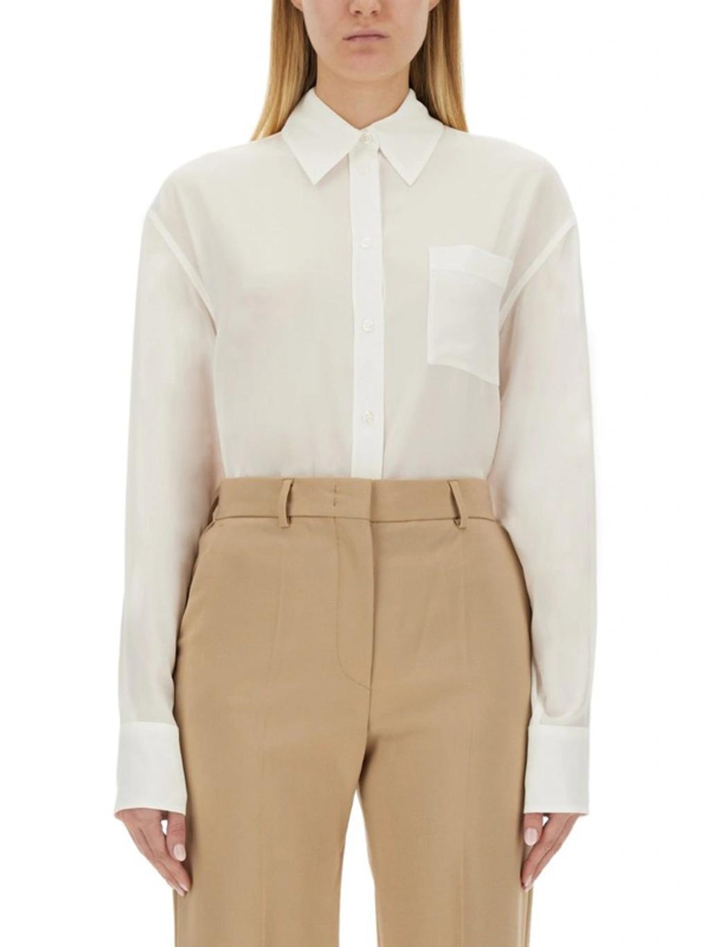 MAX MARA Sportmax Buttoned Long In White Product Image