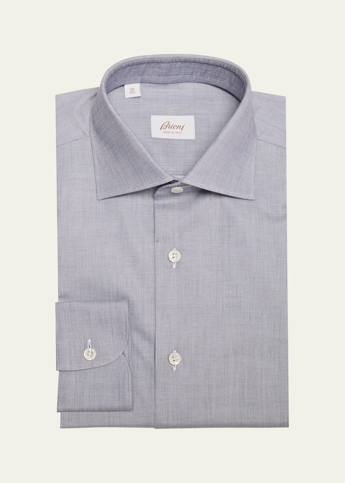 Mens Cotton Chambray Dress Shirt Product Image