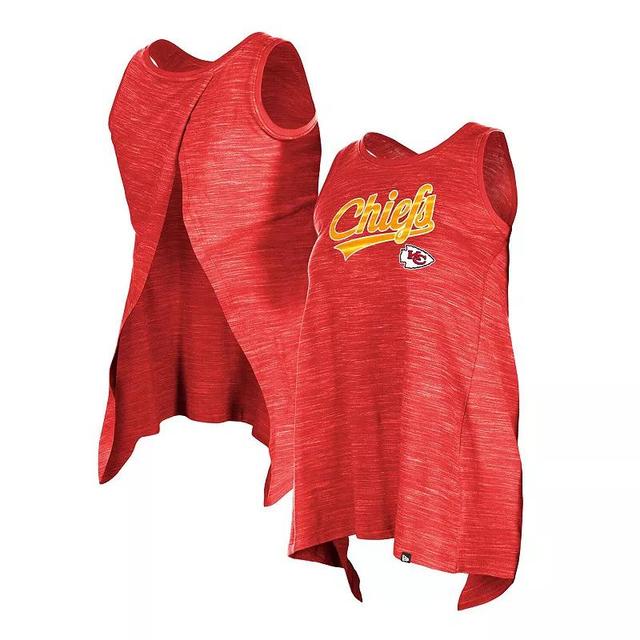 Womens New Era Kansas City Chiefs Plus Size Space Dye Active Tank Top Product Image