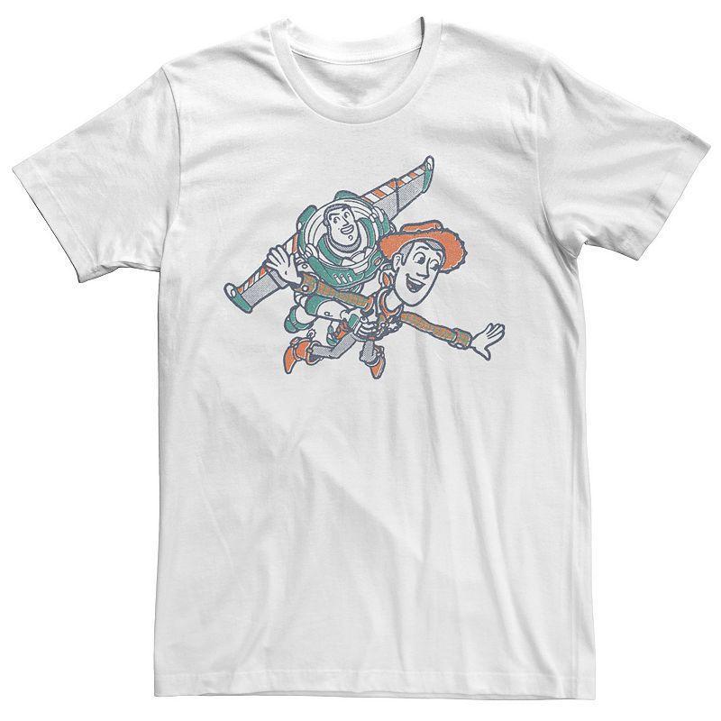 Disney / Pixars Toy Story Buzz Lightyear & Woody Mens Sketch Tee Product Image