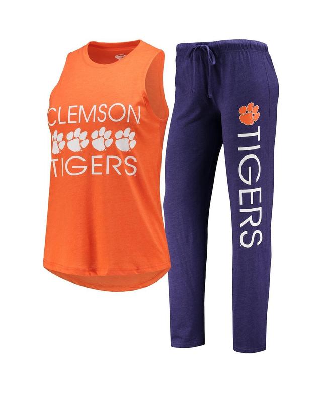 Womens Concepts Sport Purple Clemson Tigers Tank Top and Pants Sleep Set - Purple Product Image