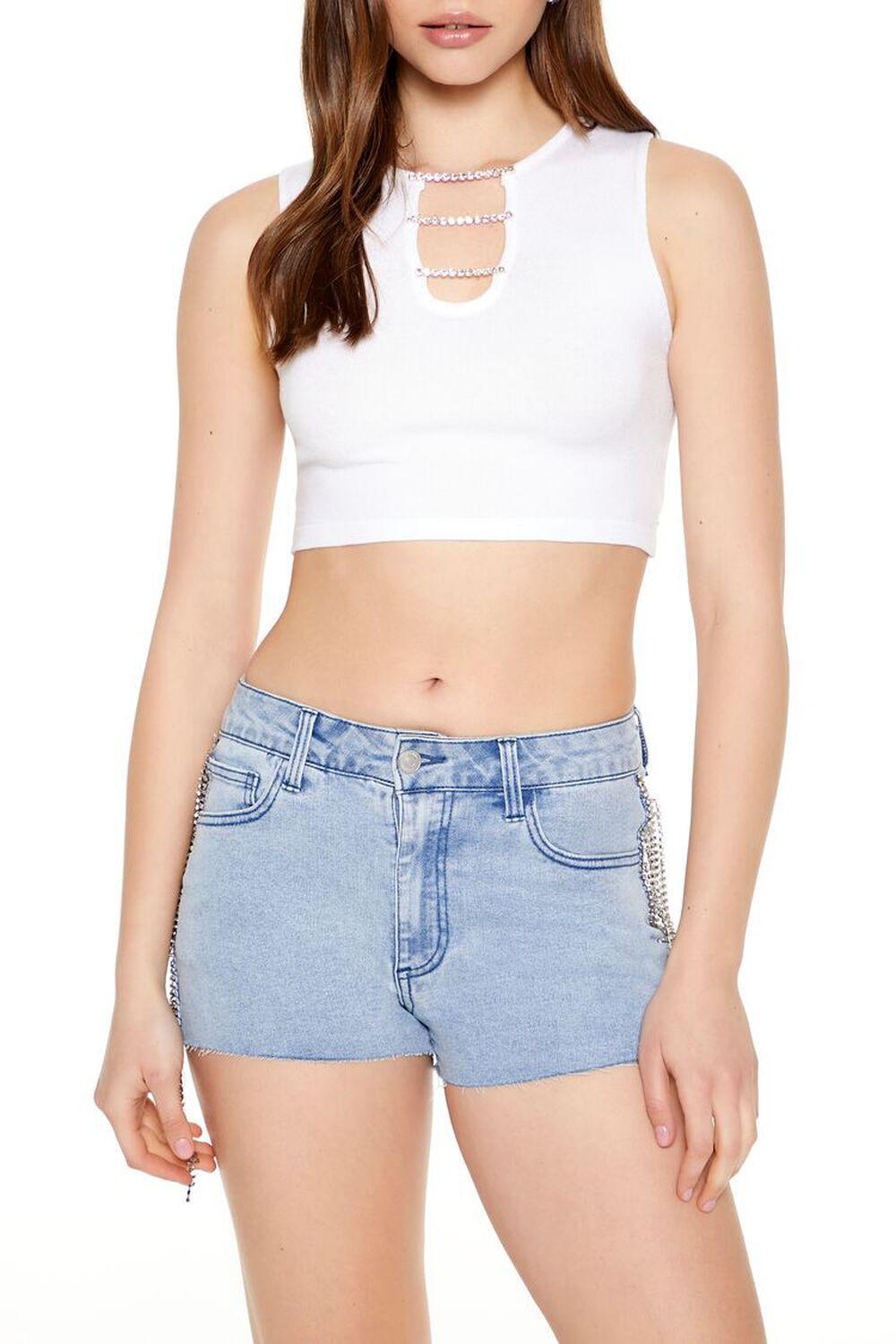 Chain Sweater-Knit Crop Top | Forever 21 Product Image