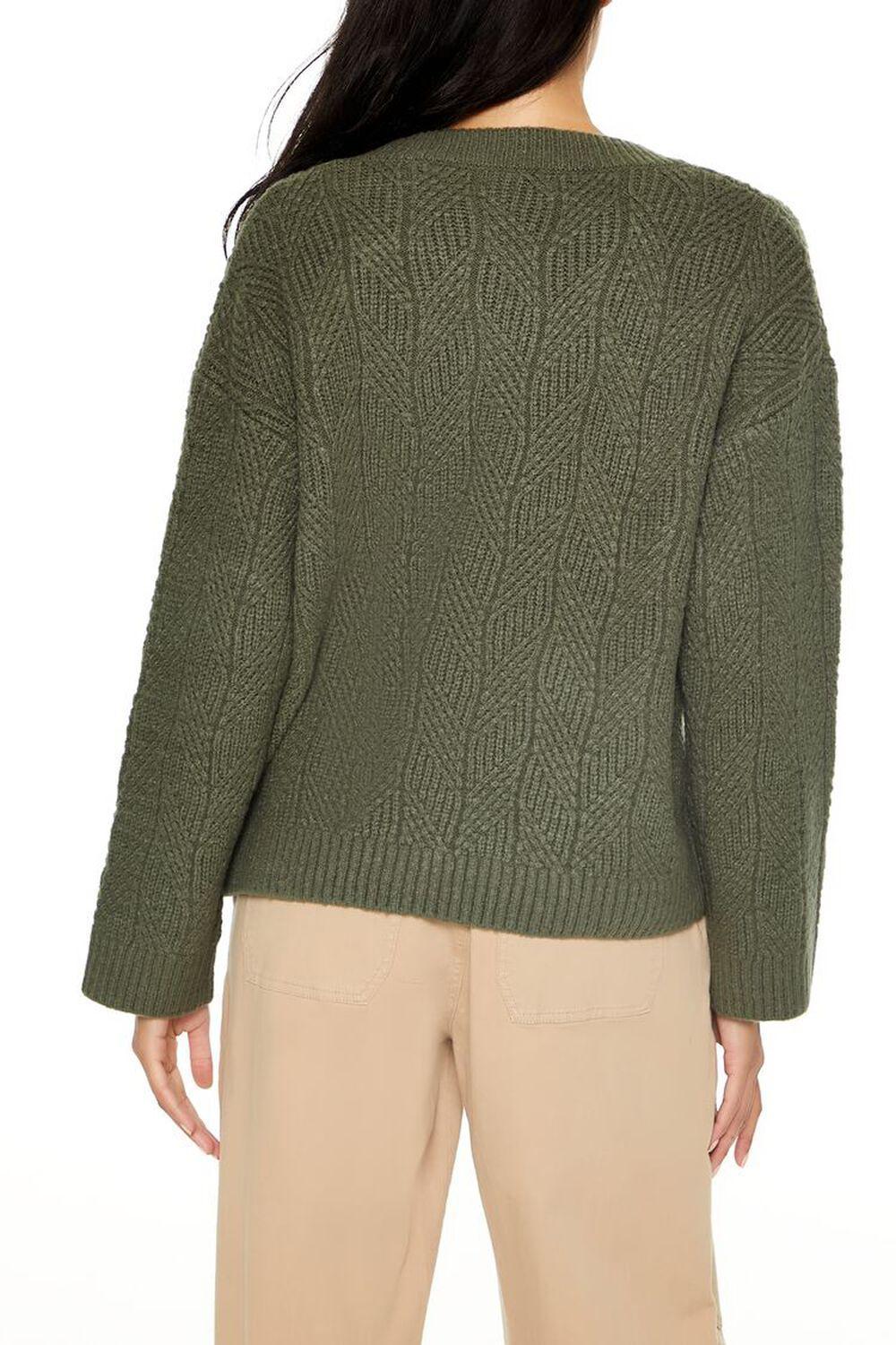 Geo V-Neck Drop-Sleeve Sweater | Forever 21 Product Image