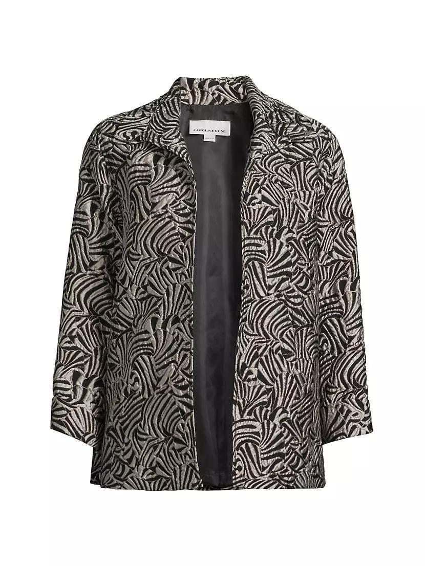 Elegance Jacquard A-Line Jacket Product Image