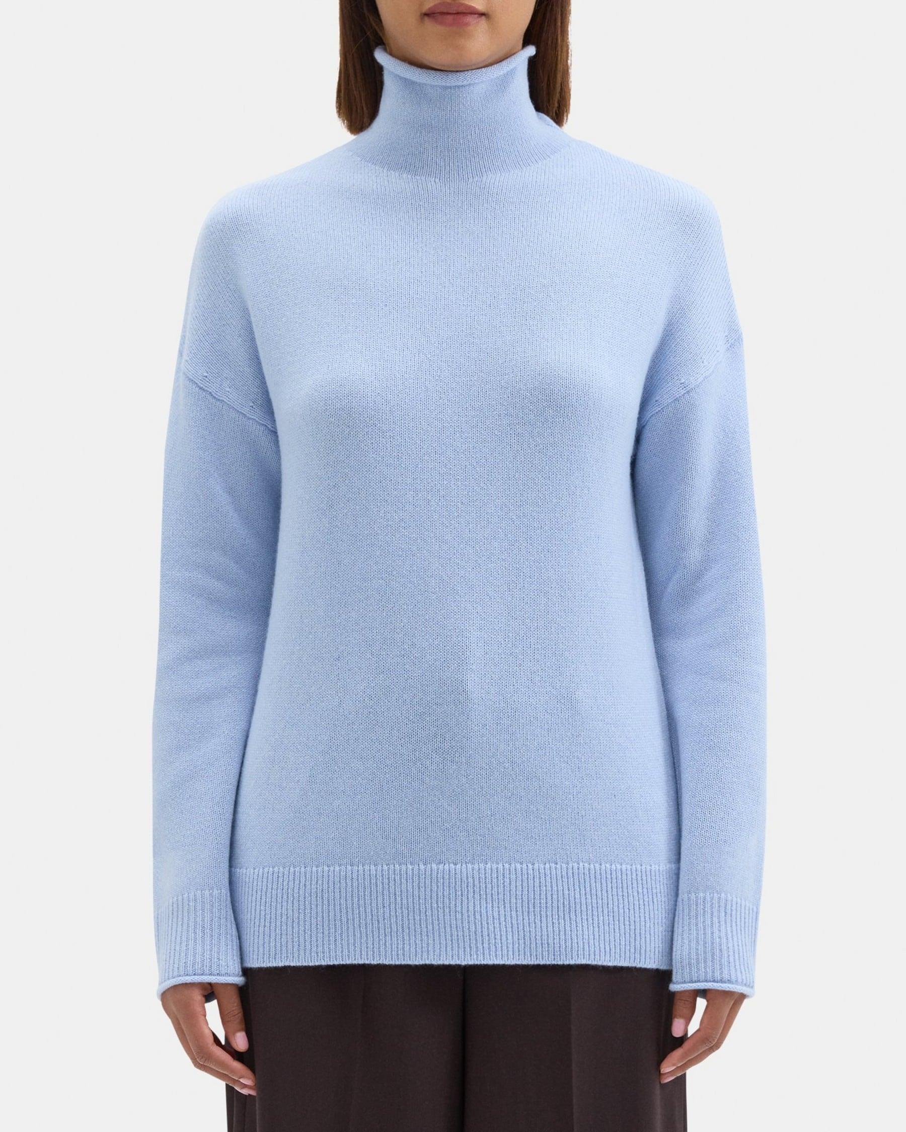 Slouchy Turtleneck Sweater in Cashmere Product Image