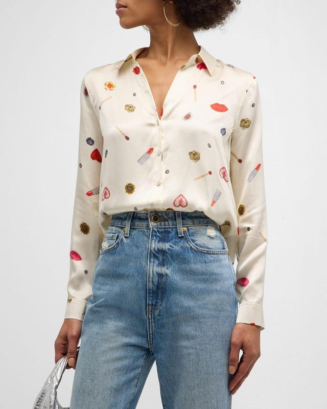 LAgence Tyler Silk Blouse Product Image