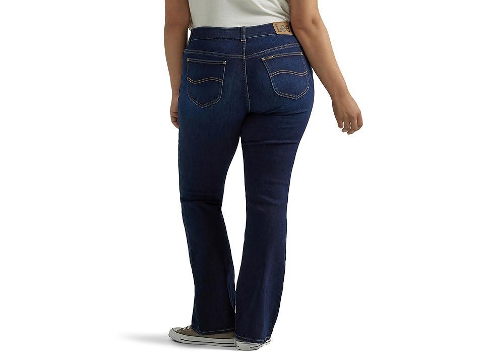 Plus Size Lee Flex Motion Straight-Leg Jeans, Womens Product Image