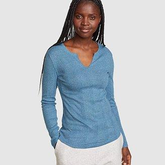 Women's Riverbend Ribbed Notch-Neck Shirt Product Image