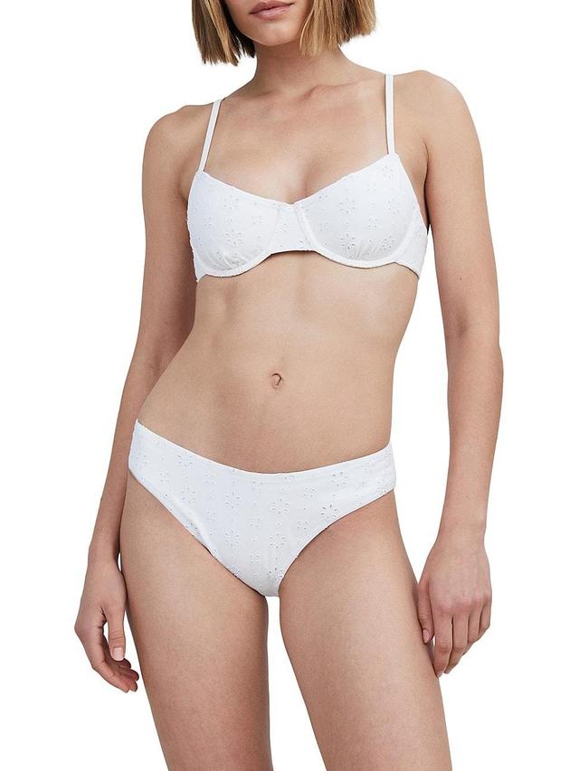 Womens The Daphne Eyelet Underwire Bikini Top Product Image