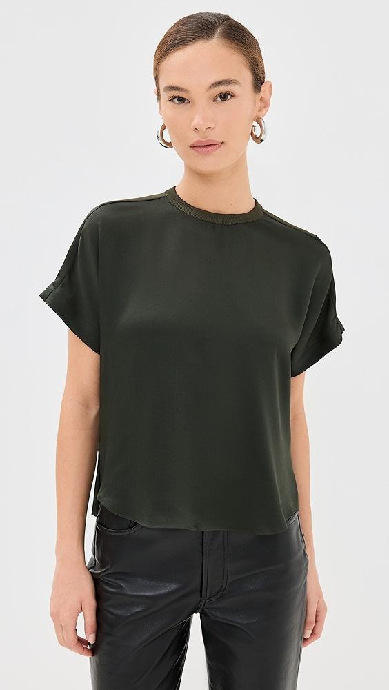 SIMKHAI Addy Knit Back T-Shirt | Shopbop Product Image