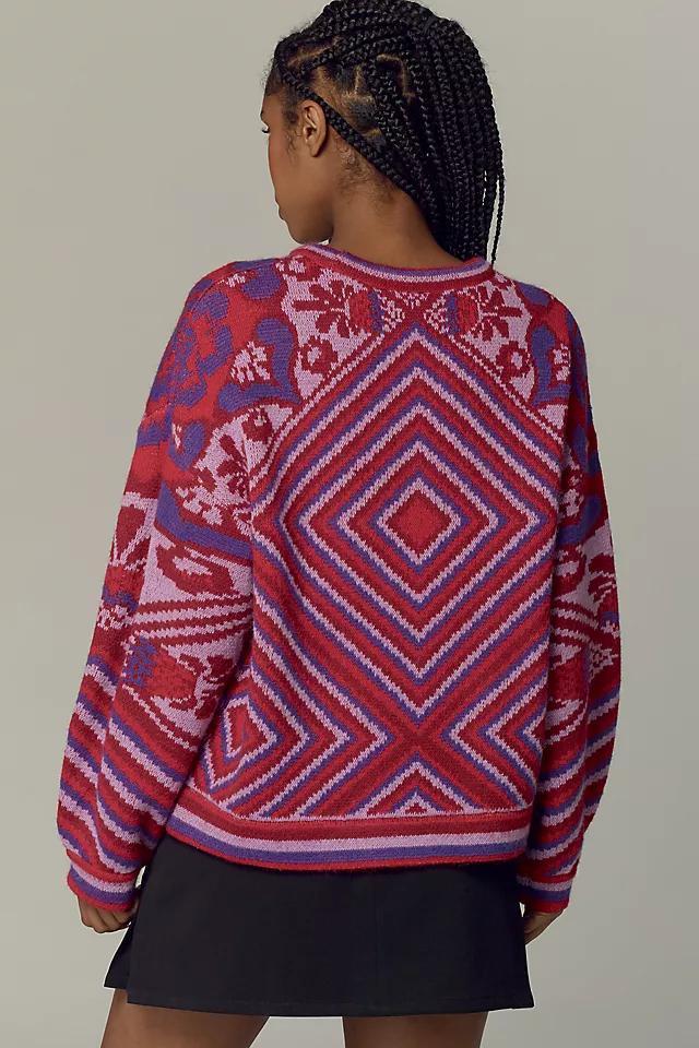 Farm Rio x Anthropologie Bandana Crewneck Sweater Product Image