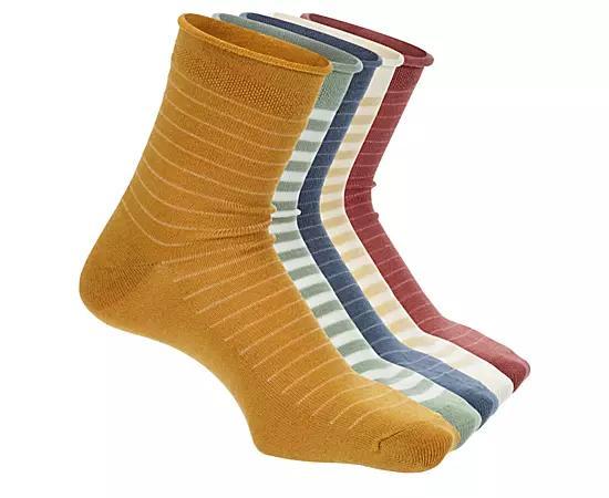 Xappeal Womens Ribbed Quarter Socks 5 Pairs Product Image